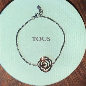 TOUS Vermeil Silver Rosa De Abril Bracelet
